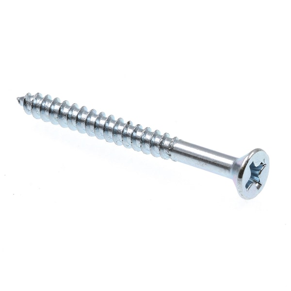 Prime-Line Wood Screw Flat Head Phillip Drive No. 6 X 1-1/2in Zinc Plated Steel 100PK 9034805 - main